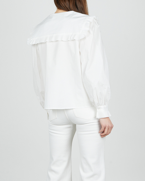 Blouse Charlie Cotton Pleated  White 2