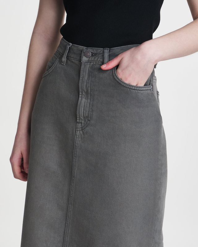 Acne Studios Skirt Denim Maxi Antracite grå 36