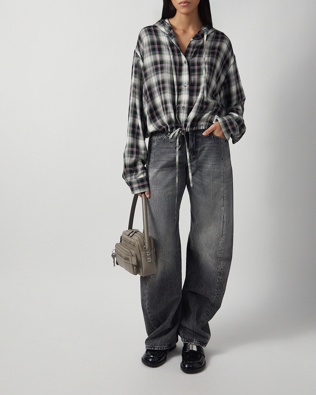 Acne Studios Shirt Hooded Check Svart/grön 36