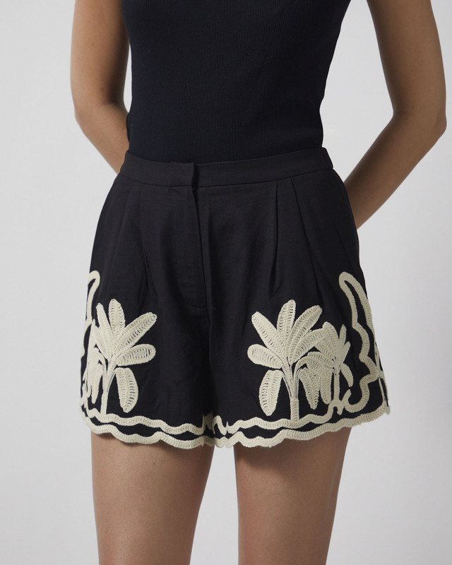 Malina Shorts Fenya Embroidered Black 36