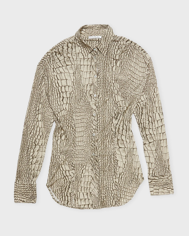 Acne Studios Skjorta Printet Button-Up Grå 40