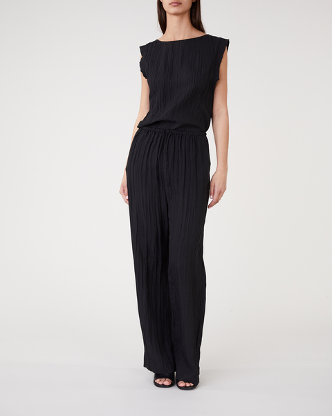 Myla silk trouser Svart 2