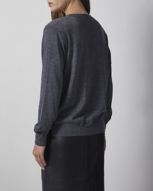Wakakuu Icons Sweater Angler Merino Wool V-Neck Grey XL