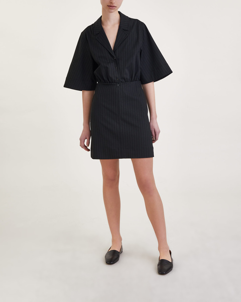 Klänning Stretch Stripe Mini Svart 2