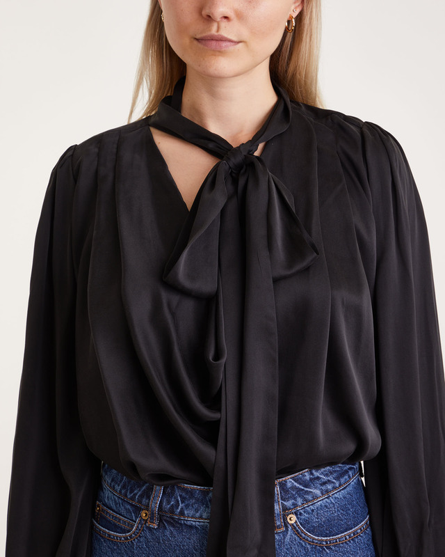 Zimmermann Blouse Silk Billow Black 1 (S-M)