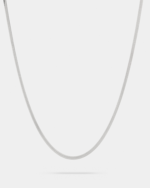 Halsband Herringbone Chain Silver 1