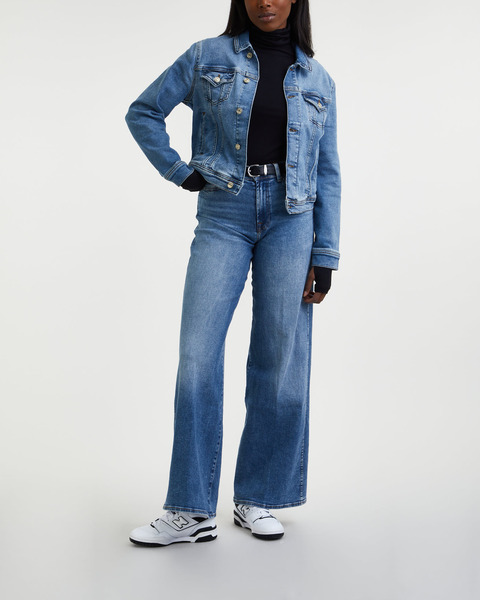 Jacket Classic Trucker Luxe Vintage Mid blue  1