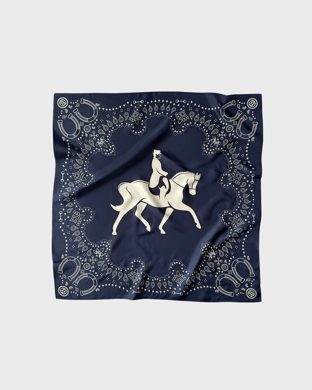 Le Scarf EQUUS SCARF - NAVY 65x65 ONESIZE