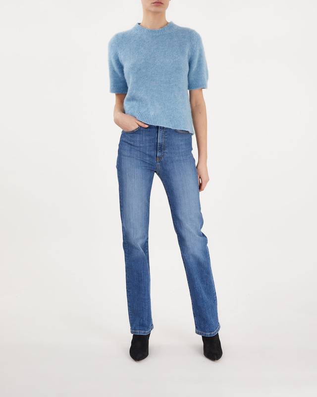 Dagmar Top Brushed Alpaca Celeste M