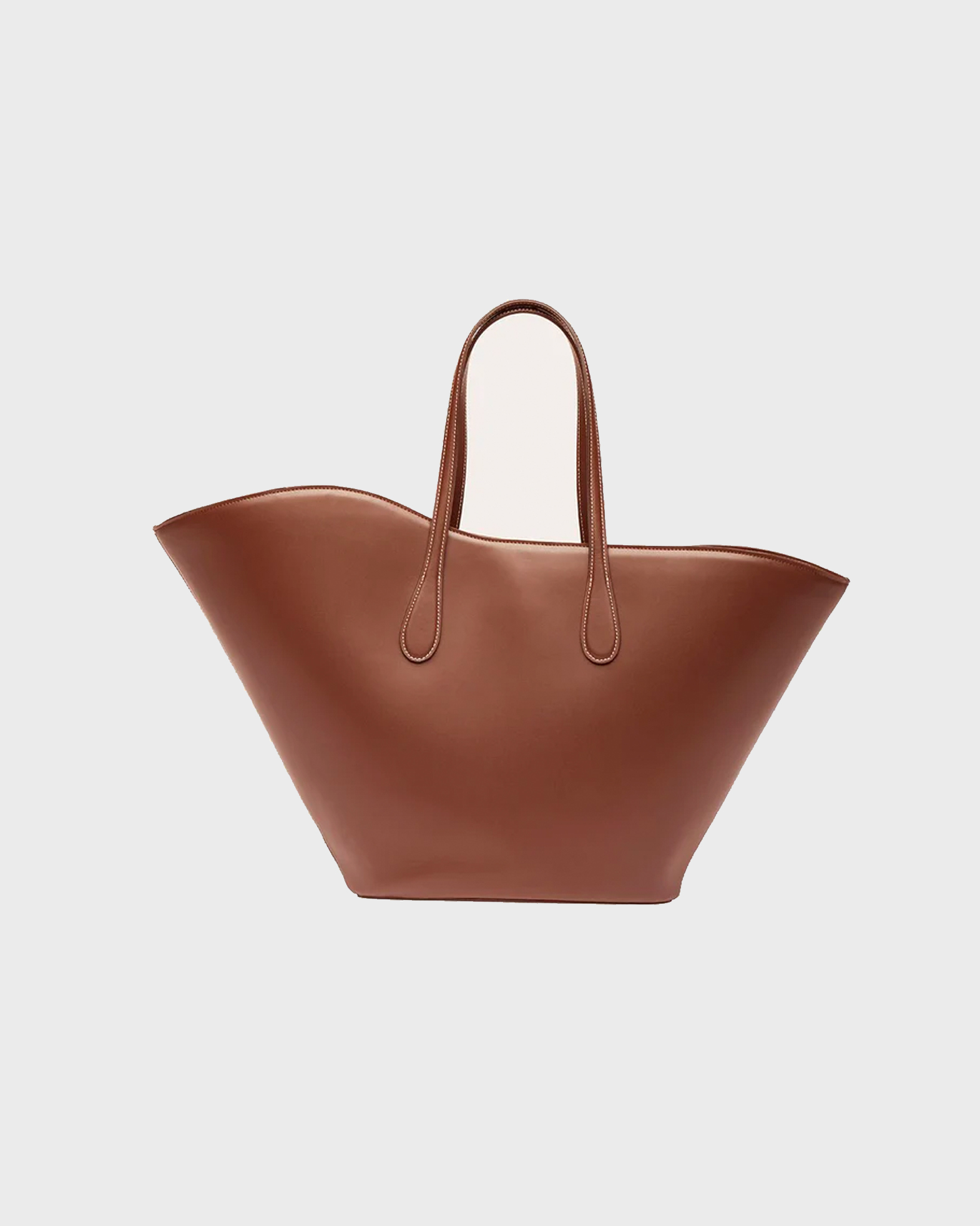 Open Tulip Tote Micro Black Beige main image 1