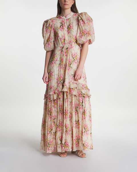 Dress Chiffon Tieback Gown Multicolor 1