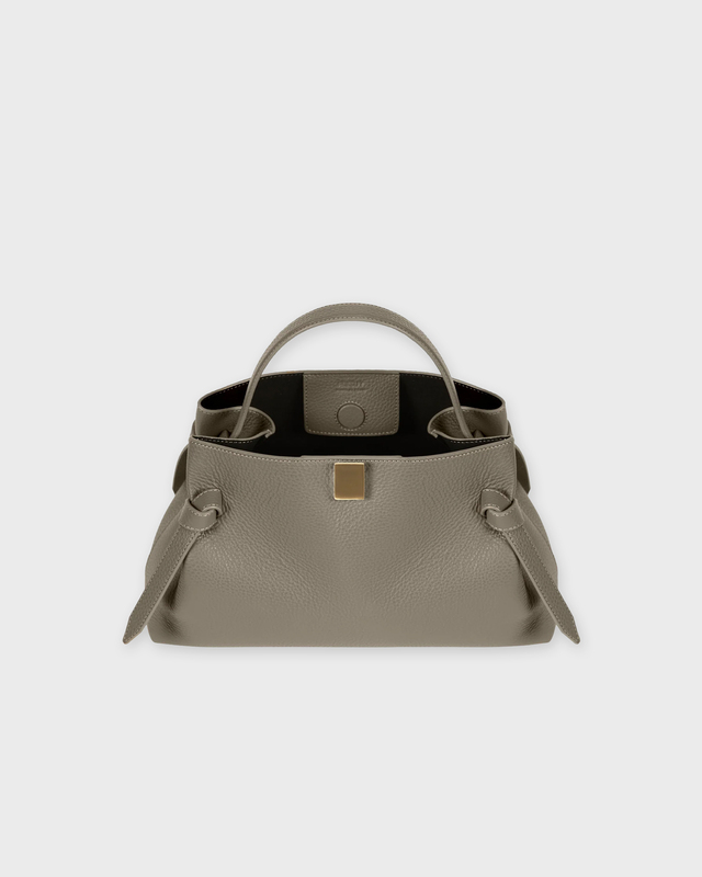 YUZEFI Bag Gyoza Pebble Grain Leather Taupe ONESIZE