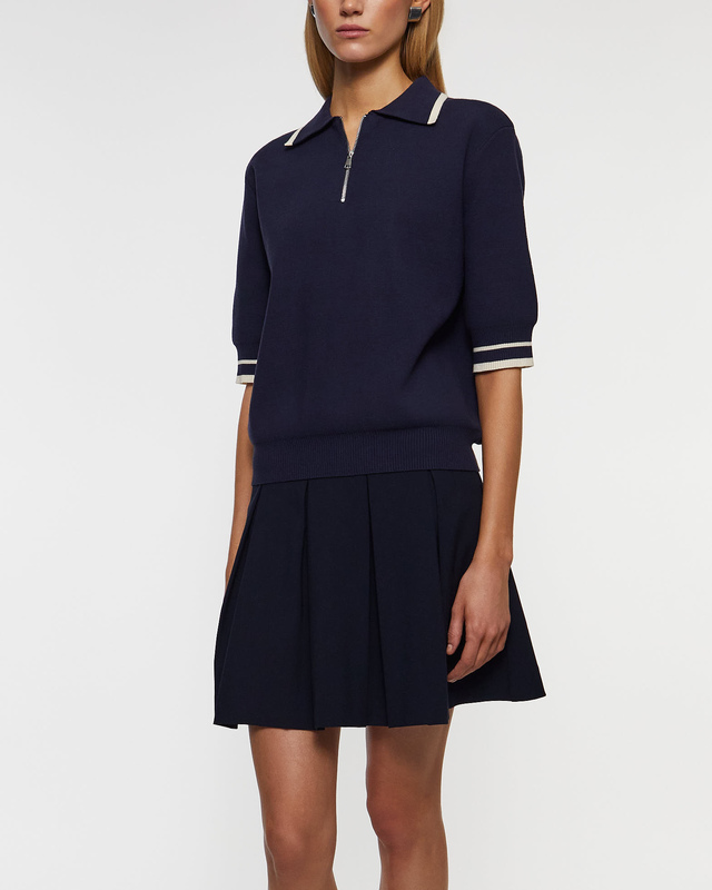 Wakakuu Icons Sweater Nantes Polo Knit Blue/White M