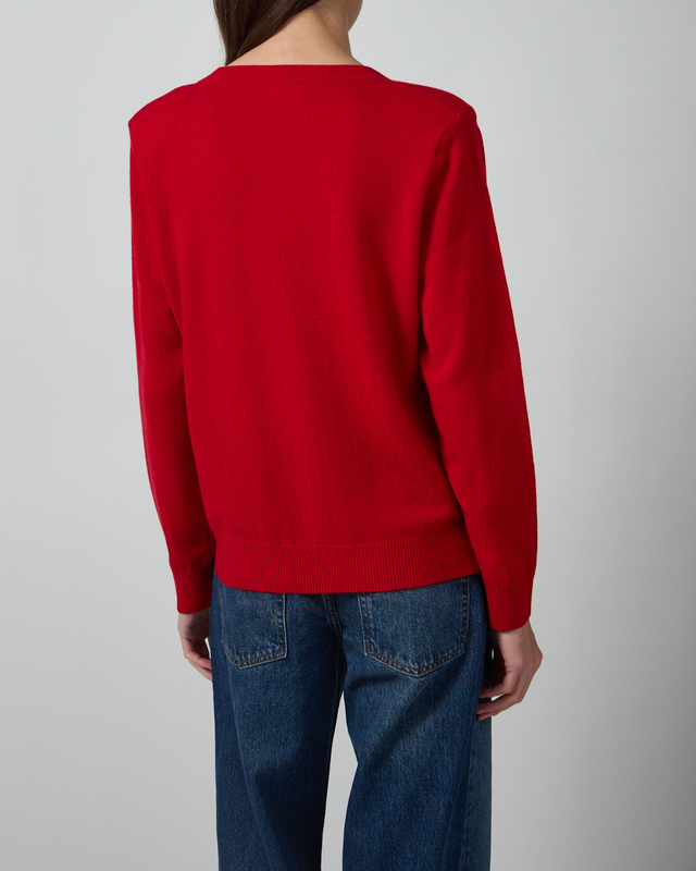 Wakakuu Icons Sweater Angler Wool Cashmere Red S