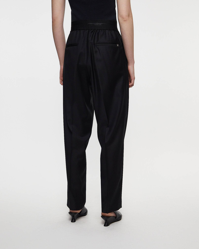 Helmut Lang Byxor Tapered Leg Tailored Svart US 6 (EUR 38)