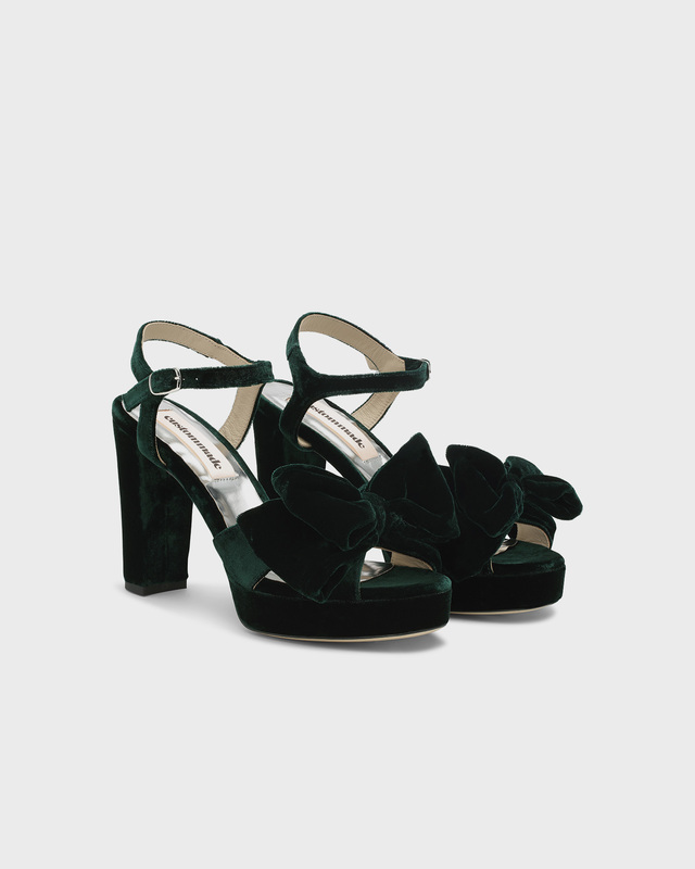 Custommade Heels Melody Velvet Green EUR 39