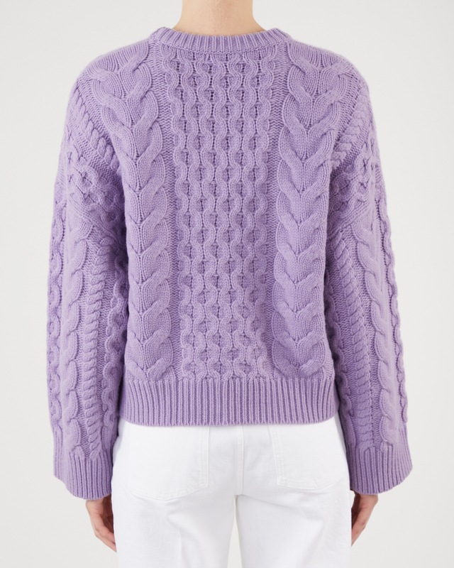 Wakakuu Icons Emma Cable Knit Lila S