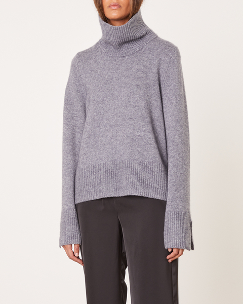 Knitted Wool Sweater Grå 2