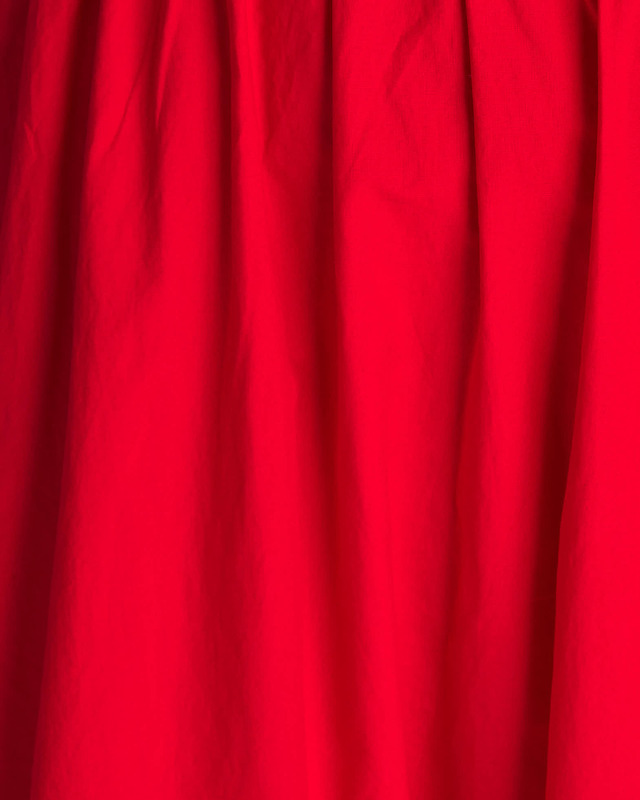 Ganni Dress Cotton Poplin Long Smock Röd 38