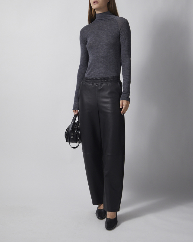 Wakakuu Icons Bukser Cropped Leather Black 42