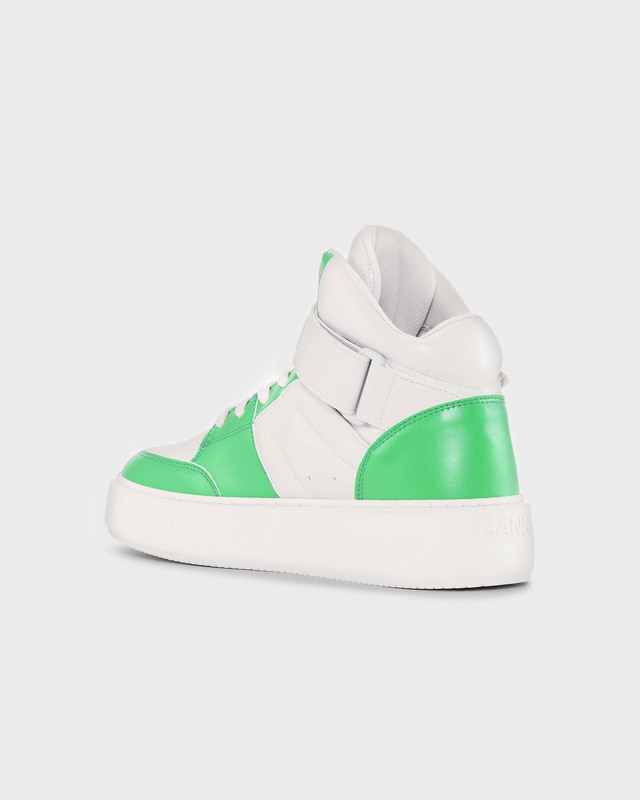 Ganni Sneakers Sporty Cupsole Velcro Green EUR 38