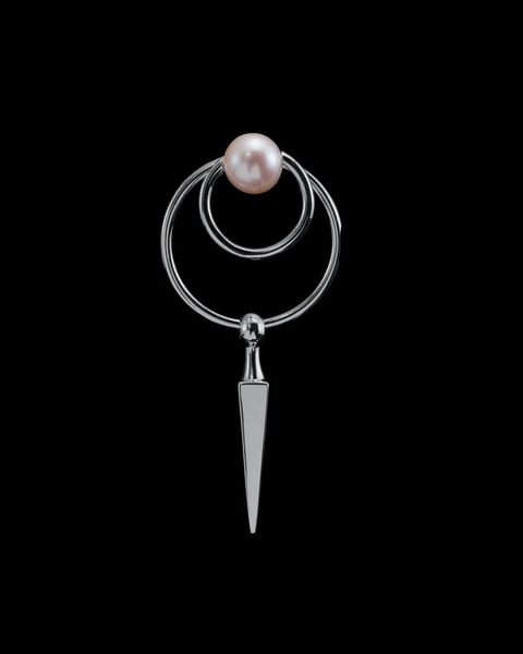Poison pearl Earring Silver ONESIZE 1