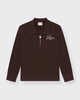 Ritz Paris x Frame Sweater Ritz Half Zip Polo Chocolate XL