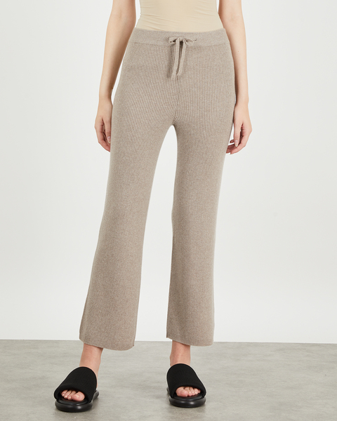 Cashmere Trouser Heather Taupe 1