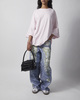 Acne Studios T-Shirt Logo Gathered Light pink XS