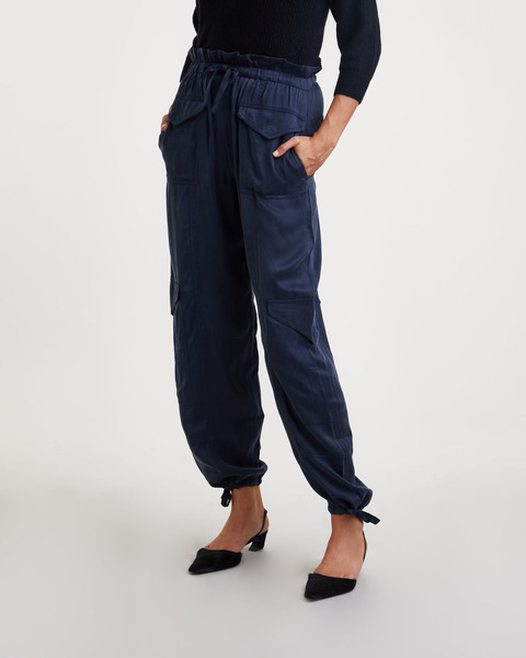 Trousers Washed Twill Satin Sky captain 2
