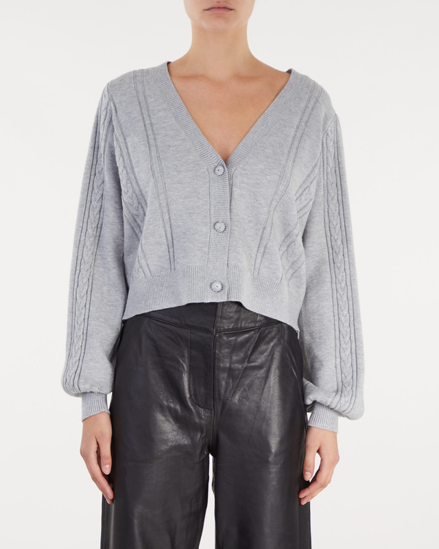 Cardigan Eamon Grey melange L
