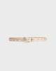 KHAITE Belt Benny with studds Ivory 80