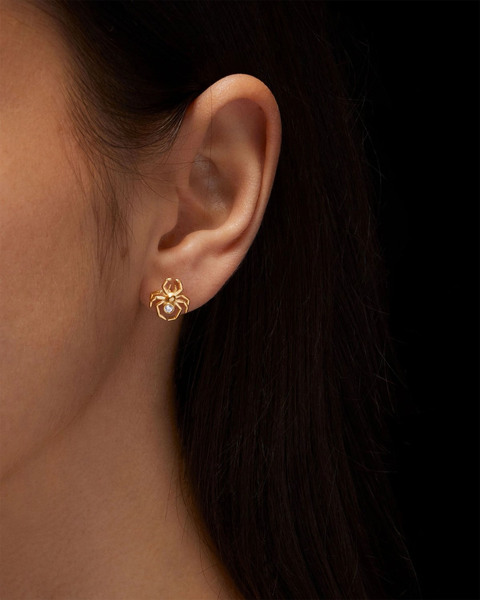 Earring Spider Ear Stud Gold  Gold ONESIZE 2