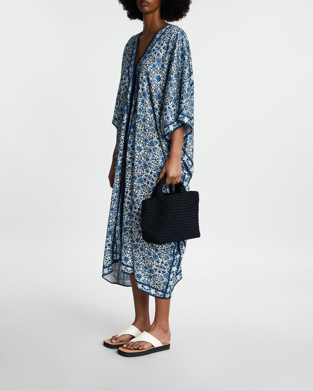 Malina Kaftan Ambra Printed Blå ONESIZE