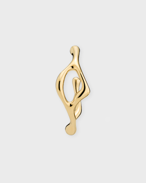 Earring Luna Hoop 18 Gold Left Guld ONESIZE 1