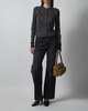 Acne Studios Cardigan Double-Layered Argyle Mørkegrå M