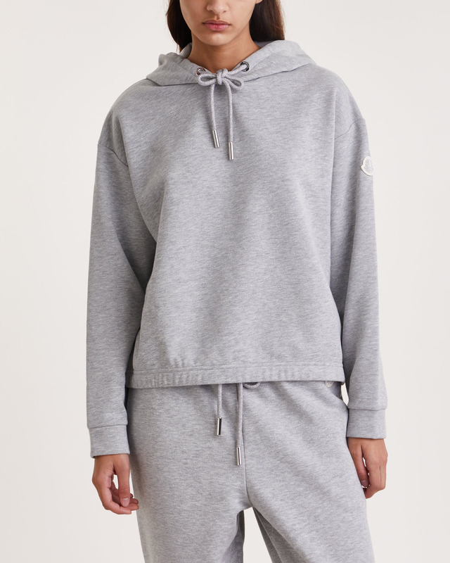 Moncler Sweatshirt Felpa Con Cappuccio Grå S
