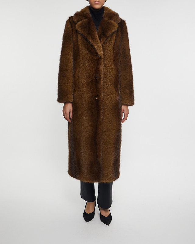 STAND STUDIO Kappa Nora Faux Fur Brun 34