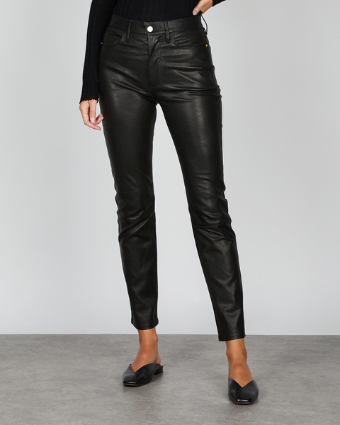 Leather Trousers Le Sylvie Pant Svart 1