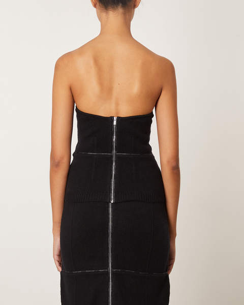 Wool top Logo Bustier Utility Black 2