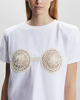 Magda Butrym T-Shirt Crochet White FR 40 (EUR 38)