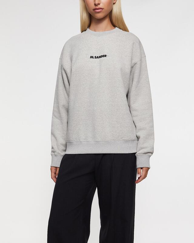 Jil Sander Sweatshirt Logo Relaxed Grön/grå M