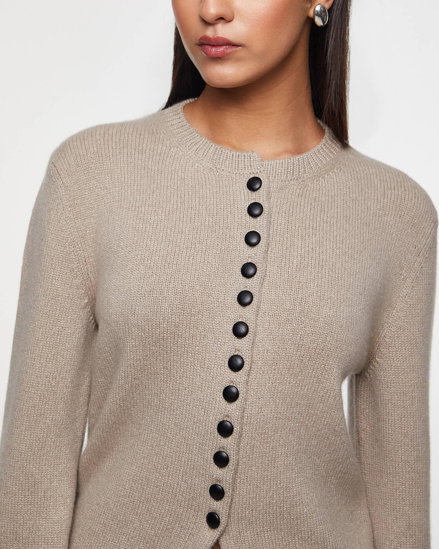 KHAITE Kofta Josette Beige/grå S