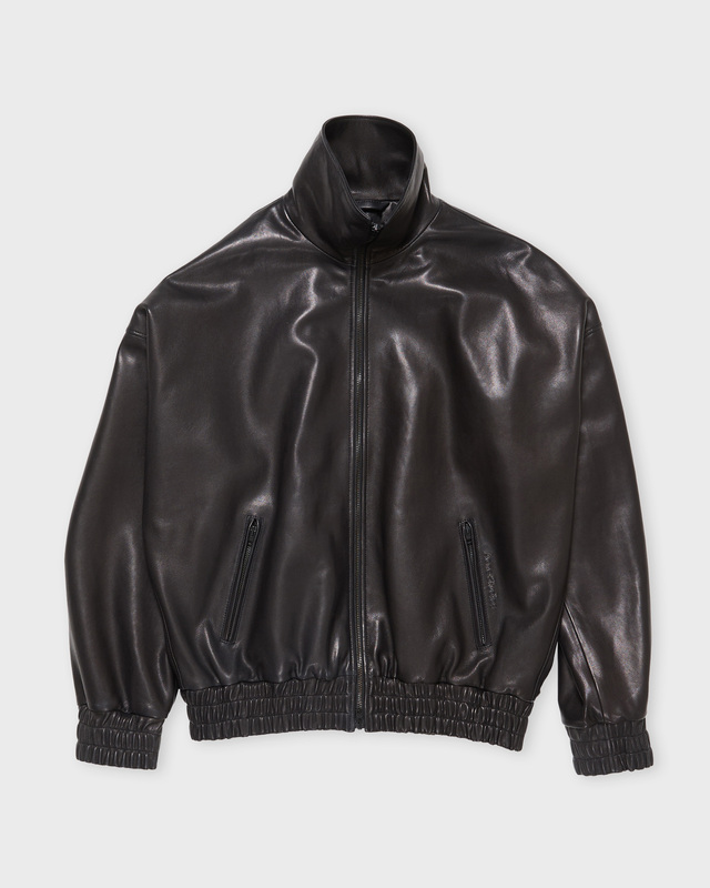 Acne Studios Jacket Relaxed Leather  Black 34