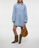 7 For All Mankind Klänning Overshirt Maxi Ljusblå S