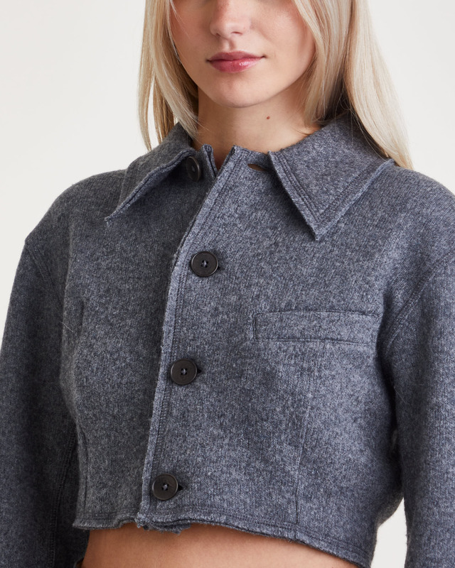 HOPE Shirt Powder Overshirt  Grey melange 34
