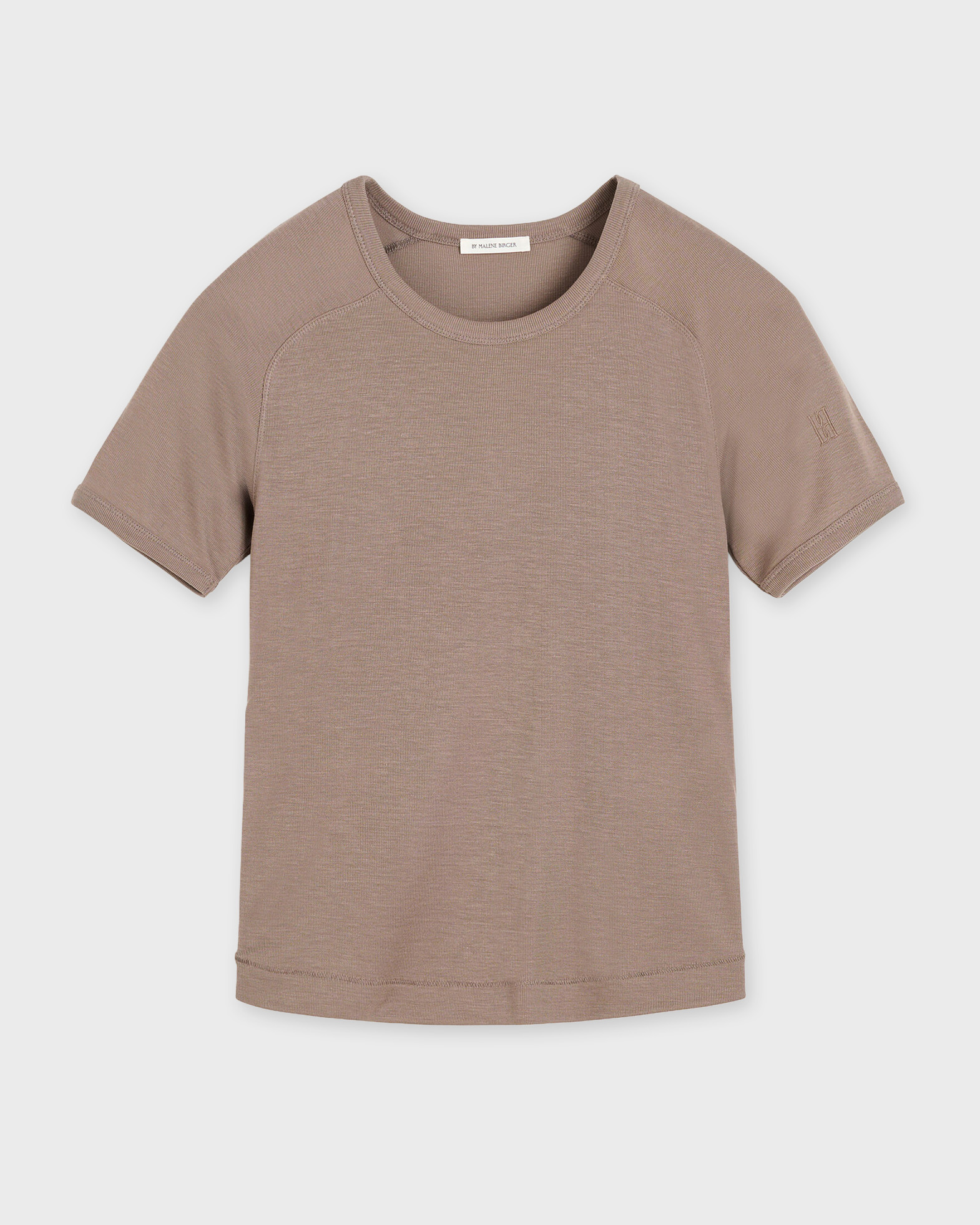 By Malene Birger Women's Chocolate T-Shirt Alezia Lyocell M