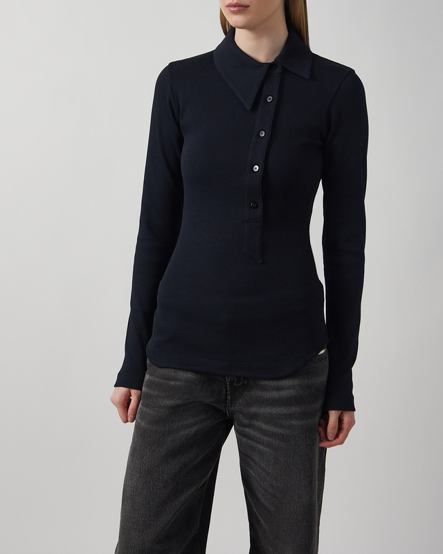 The Attico Topp Ribbed-knit cotton Svart IT 46 (EUR 42)