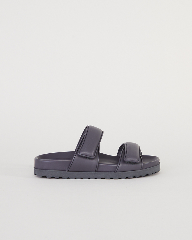 Gia Borghini Sandal double strap matte lamb leather Grey EUR 36