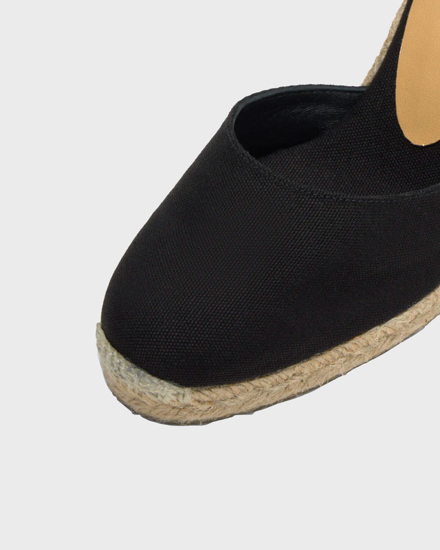 Castaner Carina Wedge Sandal Black EUR 36